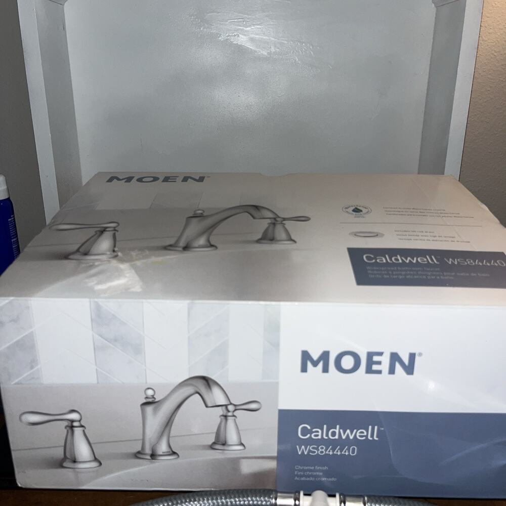 MOEN Caldwell 8" Widespread Bathroom Faucet - Chrome Finish - WS84440 NEW Sink